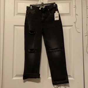 Free People Black ripped jeans